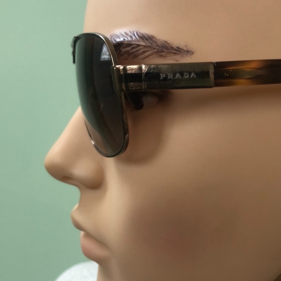 Prada Tortoise Non-RX Sunglasses 8AE-6S1 - Picture 5 of 11